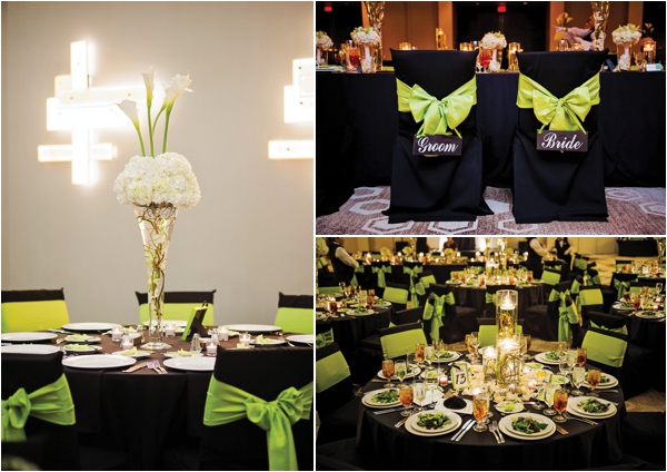 Green & Black Wedding at Hotel Derek by Motley Melange