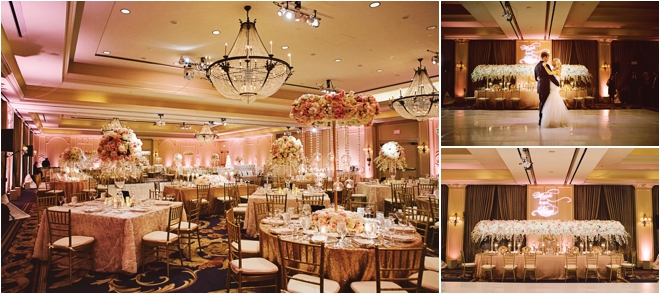 Pink, Cream & Gold Wedding at the Houstonian by J. Cogliandro Photography