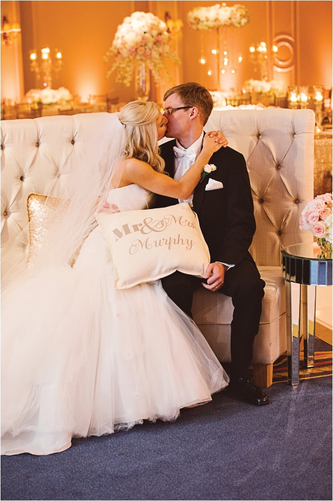 Pink, Cream & Gold Wedding at the Houstonian by J. Cogliandro Photography