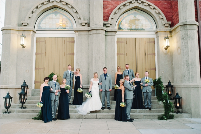 Blue, Yellow and Gray Wedding at the Tremont House by Adam Nyholt Photography