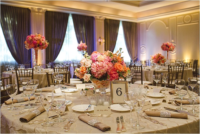 Peach, Pink, and Gold Wedding at The Houstonian Hotel, Club & Spa by J. Cogliandro Photography 