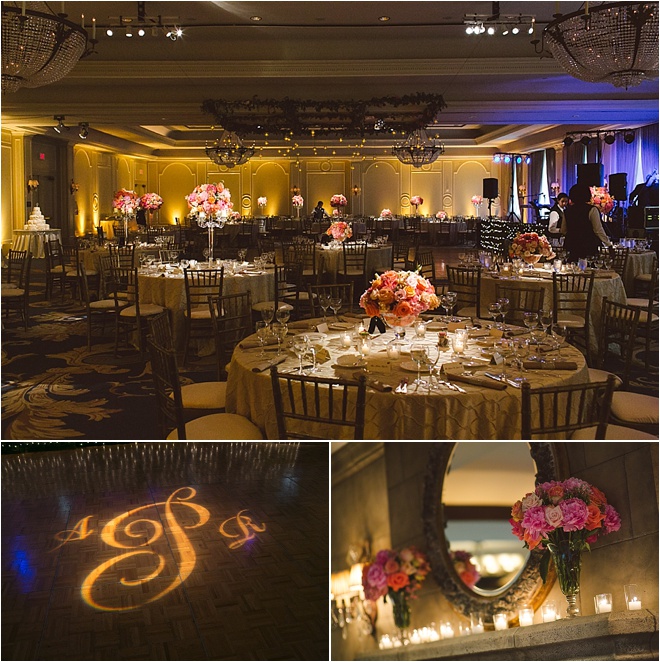 Peach, Pink, and Gold Wedding at The Houstonian Hotel, Club & Spa by J. Cogliandro Photography 