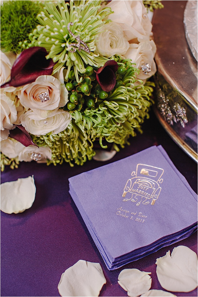 Glamorous Purple & Green Wedding 