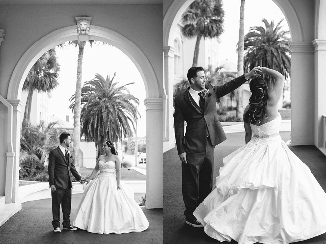 Vintage Garden Theme Wedding at Hotel Galvez by Akil Bennett Photography 