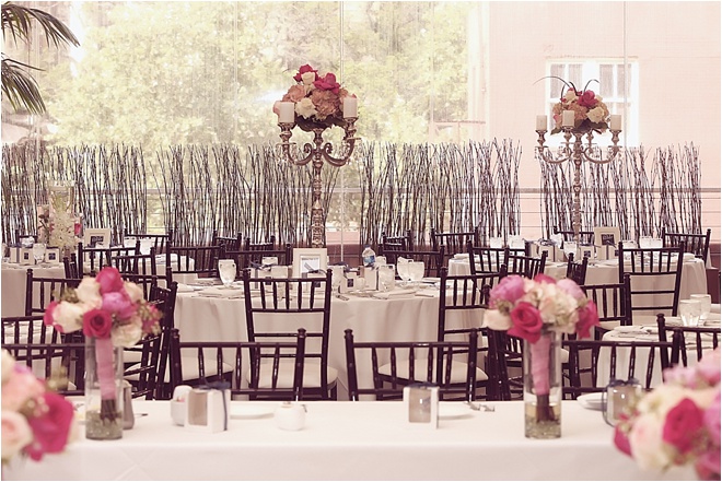 Ivory, Fuchsia and Navy Wedding at The Sam Houston Hotel