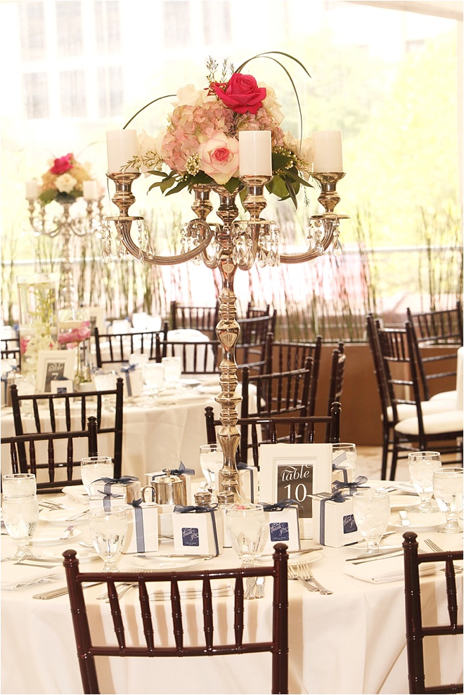 Ivory, Fuchsia and Navy Wedding at The Sam Houston Hotel