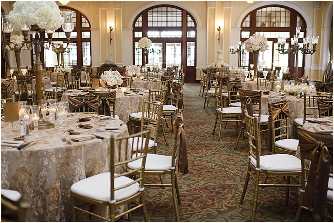 Ivory, Gold & Brown Wedding at Crystal Ballroom at The Rice