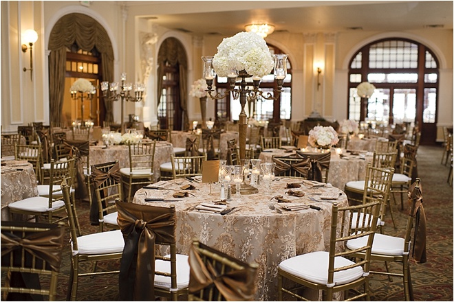 Ivory, Gold & Brown Wedding at Crystal Ballroom at The Rice