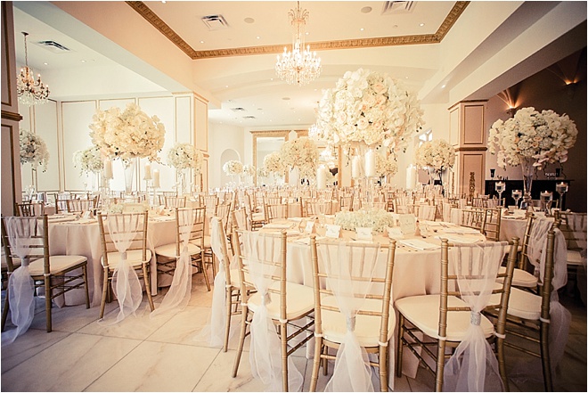 Romantic White, Blush & Gold Wedding at Chateau Cocomar