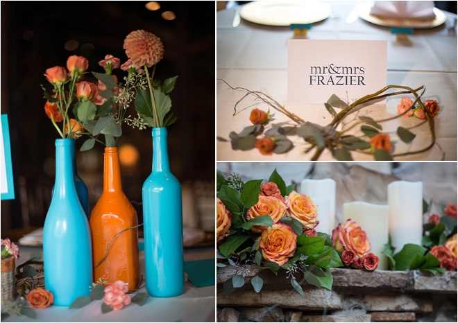 Tangerine & Teal Wedding at Agave Road by FireHeart Photography 