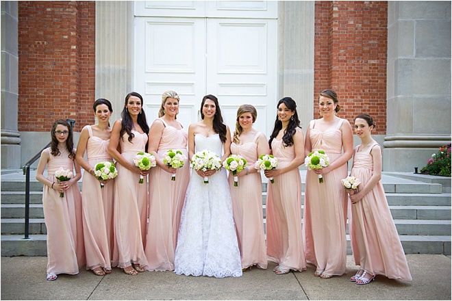 Elegant Blush, White & Green Garden-Theme Wedding 