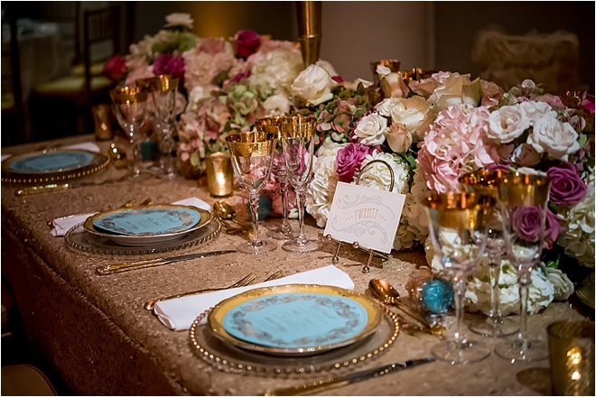 Ornate Gold, Blush & Light Blue Wedding at The Corinthian