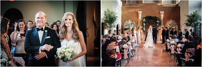 Blush, Rose, Gold & Champagne Wedding at The Bell Tower on 34th Street by Steve Lee Photography 