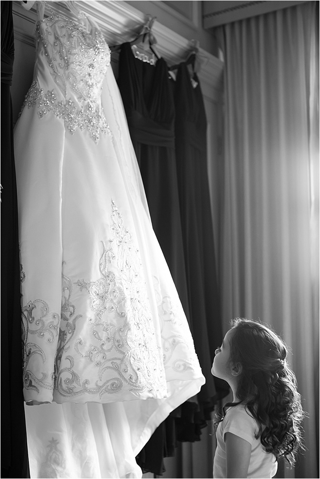 Classic Black & White Crystal Ballroom at The Rice Wedding