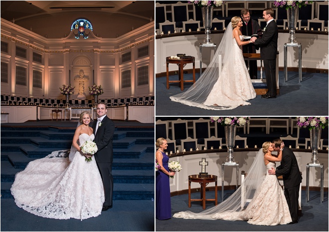 Classic White, Purple & Green Wedding at The Omni Houston Hotel 