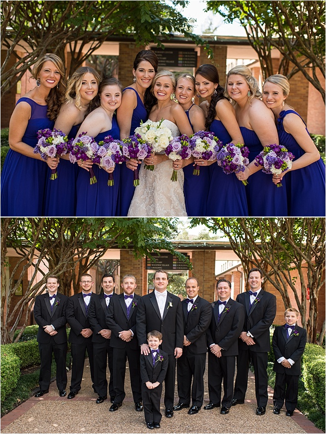 Classic White, Purple & Green Wedding at The Omni Houston Hotel 