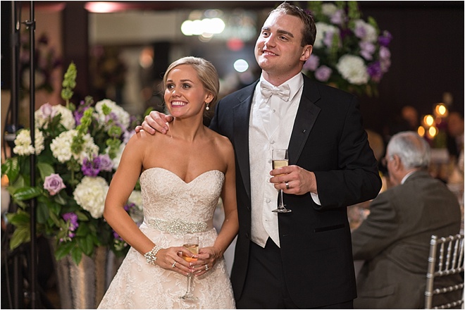 Classic White, Purple & Green Wedding at The Omni Houston Hotel 