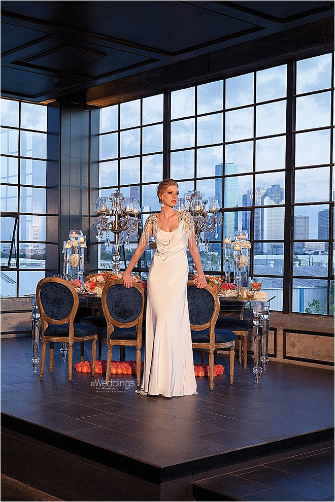 Beaded Cap Sleeved Bridal Gown 