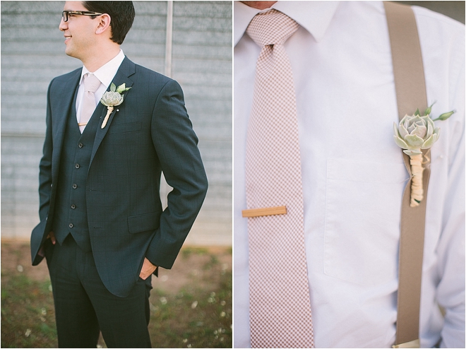 Rustic Touches with Peach Tie