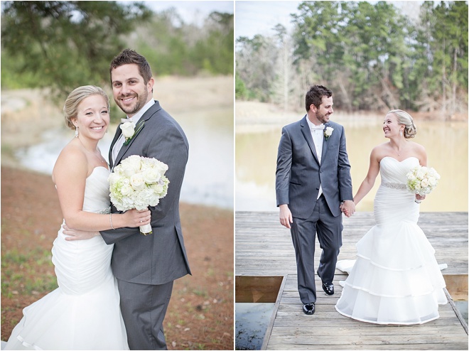 Peach, Green & Gray Rustic Wedding 