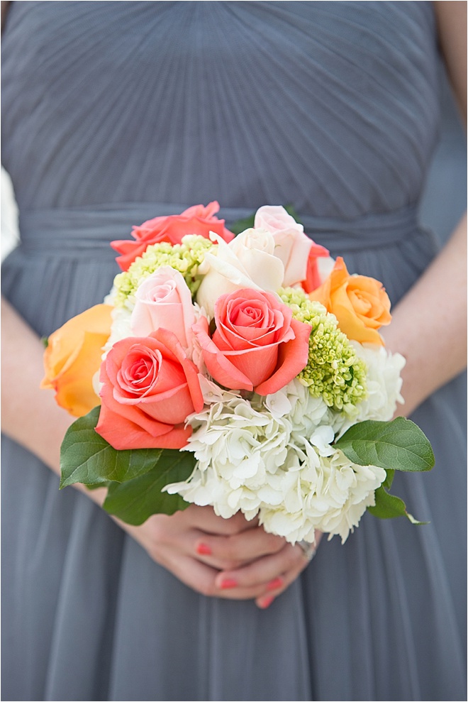 Peach, Green & Gray Rustic Wedding 