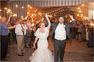 Peach, Green & Gray Rustic Wedding