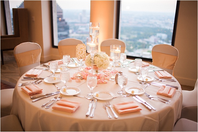 Chic Ivory, Gold & Blush Wedding at The Houston Club by Civic Photos