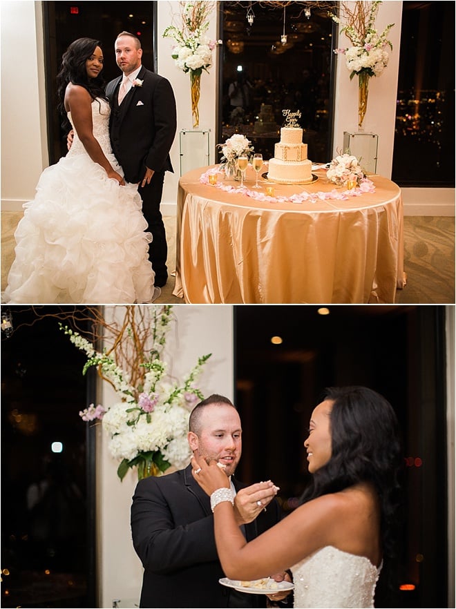 Chic Ivory, Gold & Blush Wedding at The Houston Club by Civic Photos