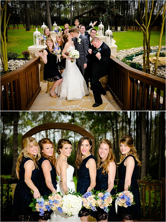 Navy, Gold, Green & Pink Wedding