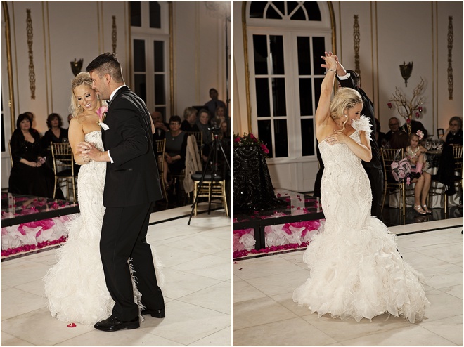 Gold, Hot Pink & Black Wedding at Chateau Cocomar 