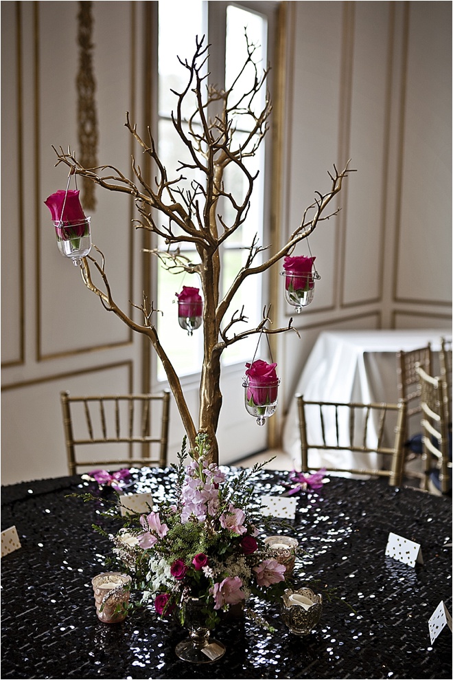 Gold, Hot Pink & Black Wedding at Chateau Cocomar 