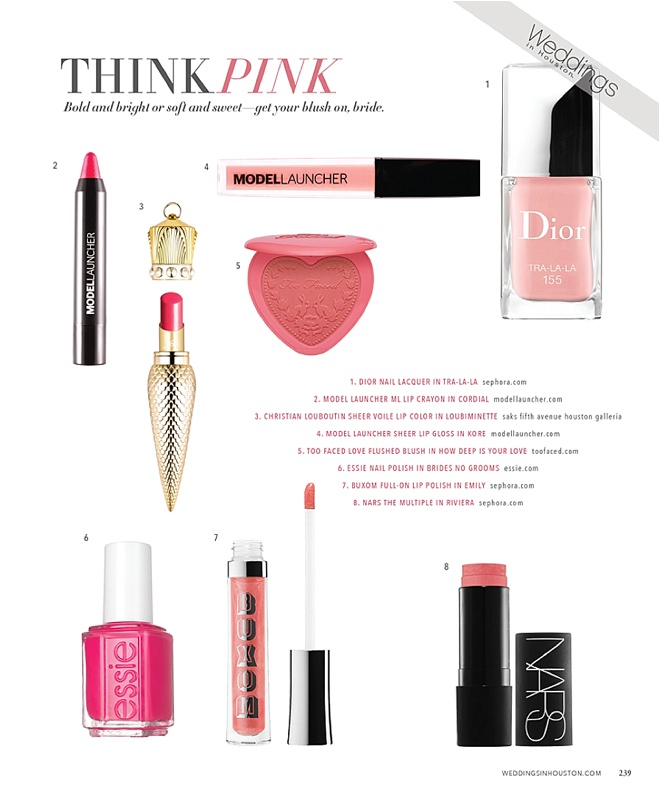 Bridal Beauty: Think Pink