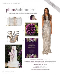 2016 Wedding Color Palette We Love: Plum and Metallics