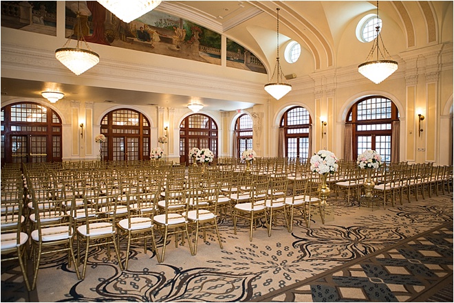 Blush, Navy & Gold Wedding at the Crystal Ballroom at The Rice by MD Turner Photography