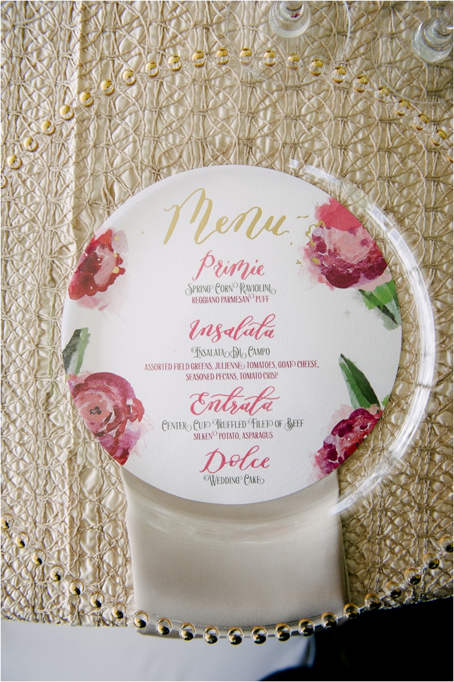 Floral-Wedding-Menu