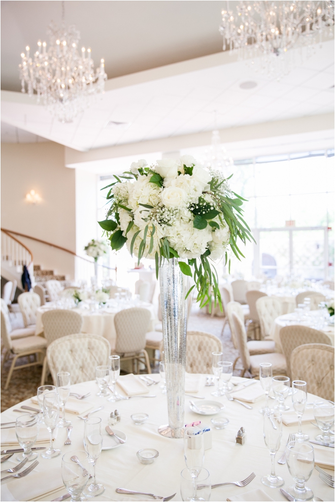 ashton gardens wedding houston white green centerpiece