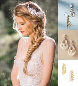 3 Hot Bridal Hairstyles + Our Earring Picks for Each!