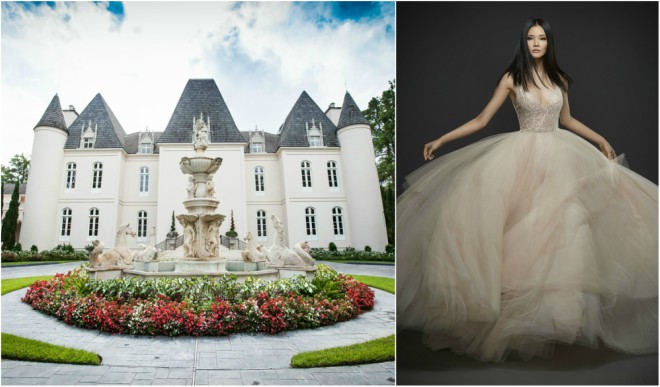 Chateau Cocomar and Lazaro Gown