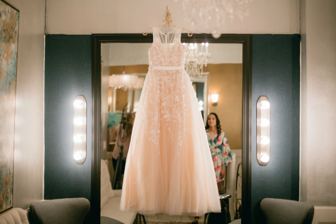 BHLD Millenial Pink Wedding Gown, Hughes Manor