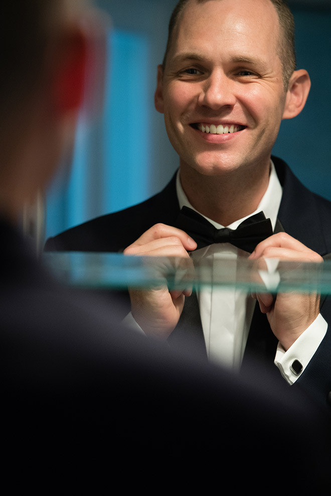 Groom, Getting Ready, Bow tie, Mirror, How To Tie A Bow Tie