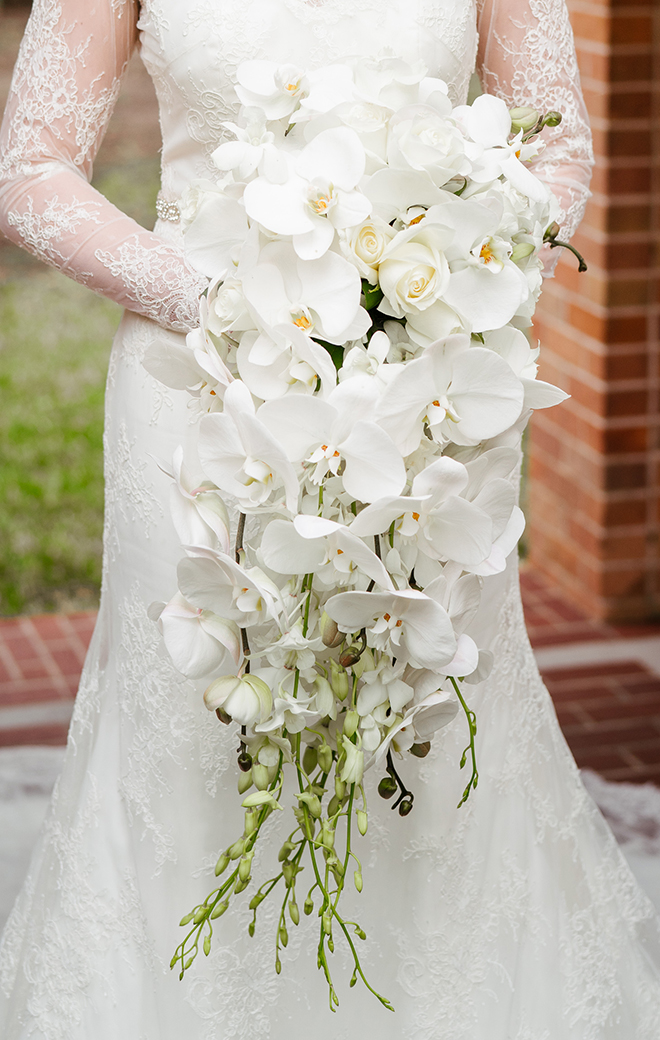 Wedding Bouquet, Orchids, white, river oaks plant house, bridal bouquets