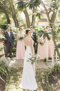 Vintage Butler’s Courtyard Wedding With Haute Flowers