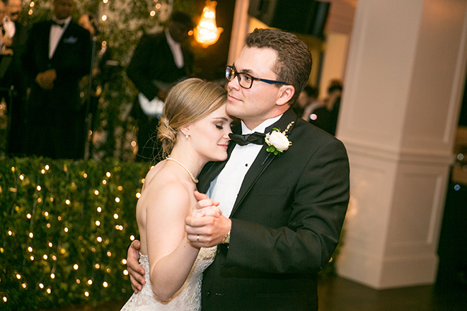 california texas wedding, wedding reception, first dance, dance floor, bride and groom