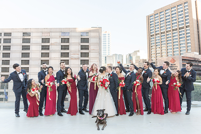 romantic valentine's day wedding westin houston medical center dog friendly