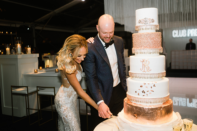 astros ryan pressly new year's eve wedding cutting the cake