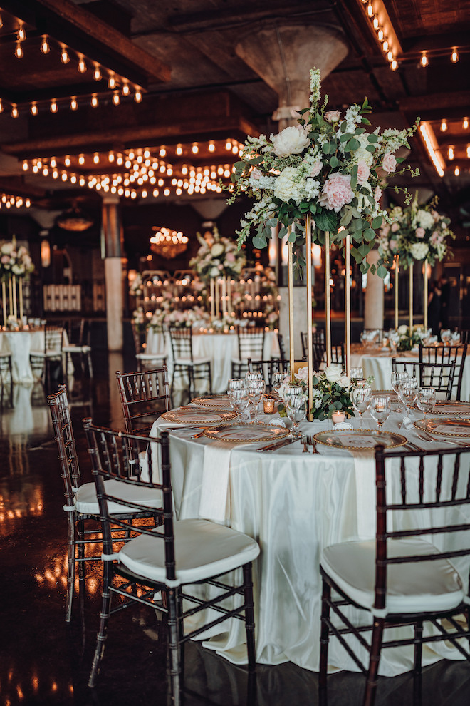 wedding venue, wedding reception, the astorian, modern, floral arrangements 