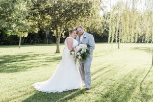 Blush, White And Burgundy Garden Wedding At Kemah Gardens