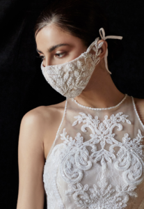 8 Beautiful AND Fashionable Bridal Face Masks For Your Wedding Day