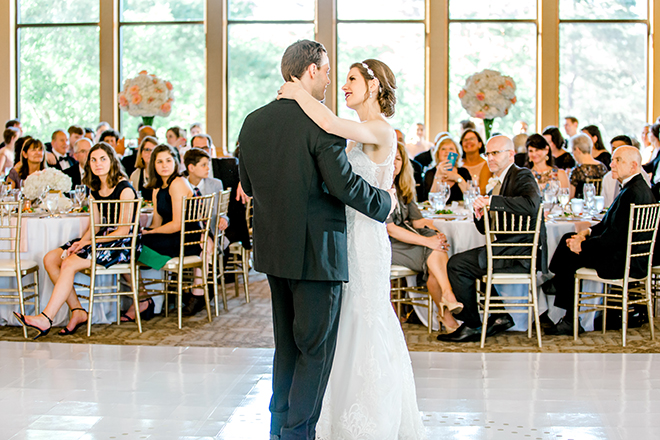 reception entertainment, first dance, bride, groom