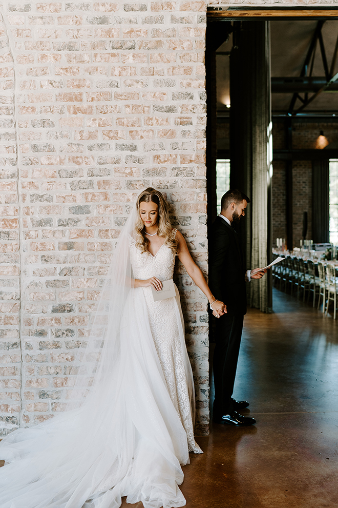 wedding photography, wedding moments, reading vows, intimate, private, first look, wedding dress, bridal gown, bride, groom, veil, emily figurelli photography